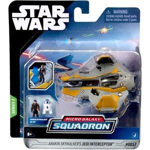 STAR WARS - Anakin Skywalker's Jedi Interceptor #0057 - Micro Galaxy Squadron Se